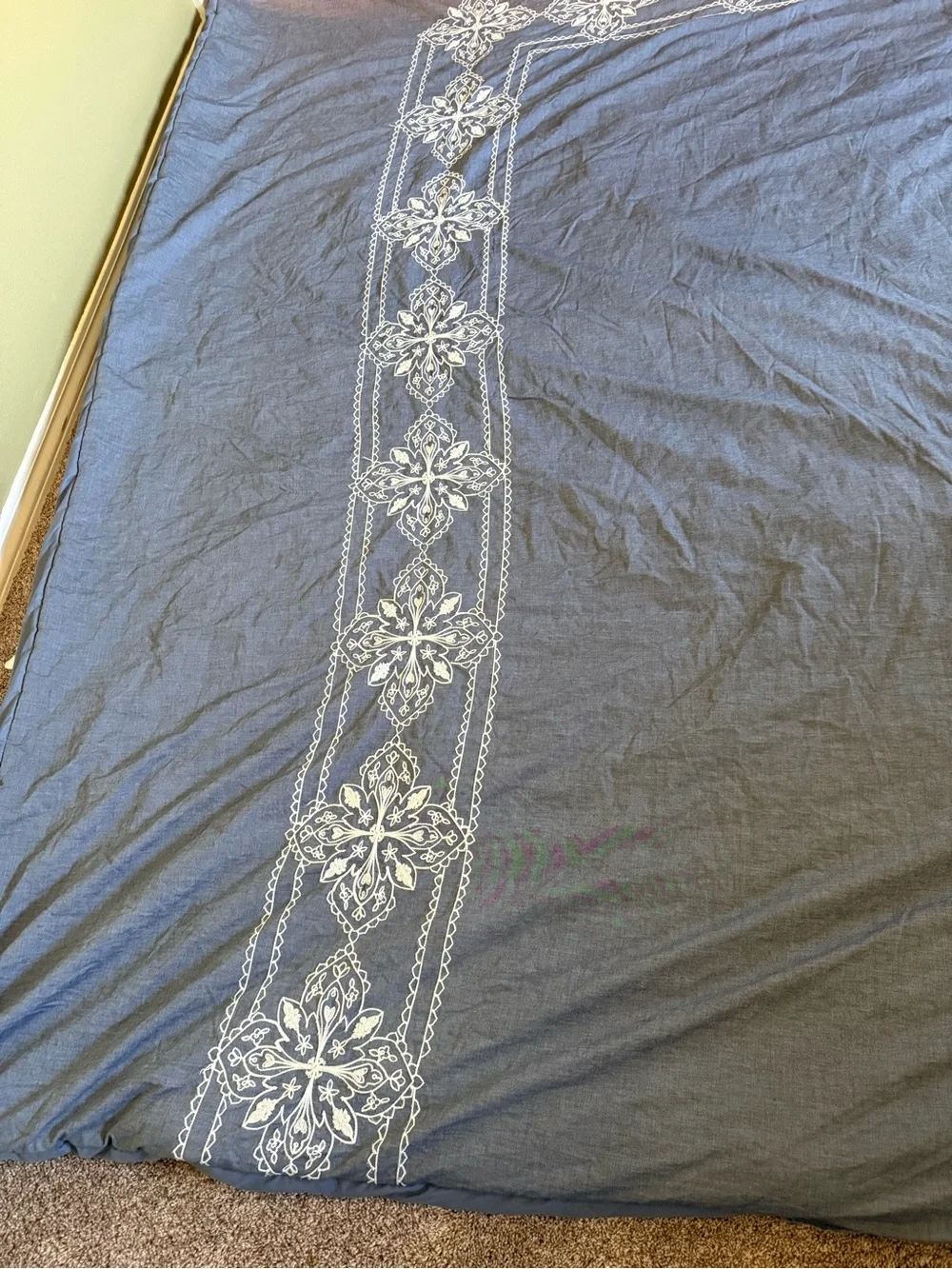Emerson Quilted Coverlet Set in Slate Gray